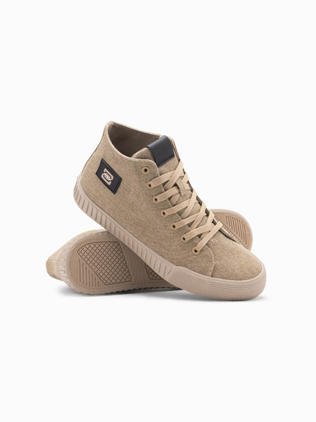 Ombre Clothing Herren-Sneaker aus Canvas - hellbraun V3 OM-FOTH-0186 Ombre Clothing