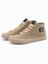 Ombre Clothing Herren-Sneaker aus Canvas - hellbraun V3 OM-FOTH-0186 Ombre Clothing