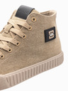 Ombre Clothing Herren-Sneaker aus Canvas - hellbraun V3 OM-FOTH-0186 Ombre Clothing