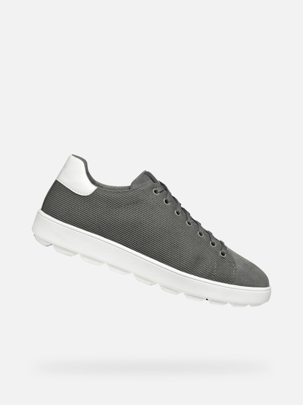 Geox Graue Herren-Turnschuhe Spherica Ecub-1