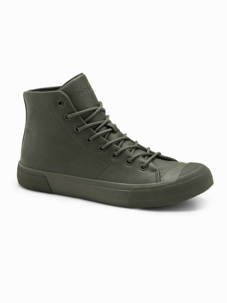 Ombre Clothing High-Top-Sneaker mit Gummispitze für Herren Ombre Clothing