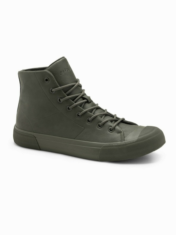 Ombre Clothing High-Top-Sneaker mit Gummispitze für Herren Ombre Clothing