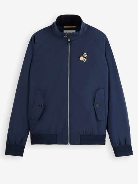Scotch & Soda Dunkelblaue Herren-Scotch & Soda Classic Harrington Softshell-Jacke