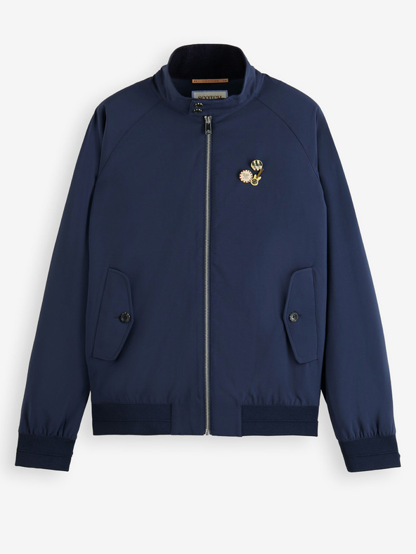 Scotch & Soda Dunkelblaue Herren-Scotch & Soda Classic Harrington Softshell-Jacke
