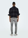 ONLY & SONS Hellgraue Slim Fit-Jeans für Herren mit Stickerei-Effekt ONLY & SONS Loom
