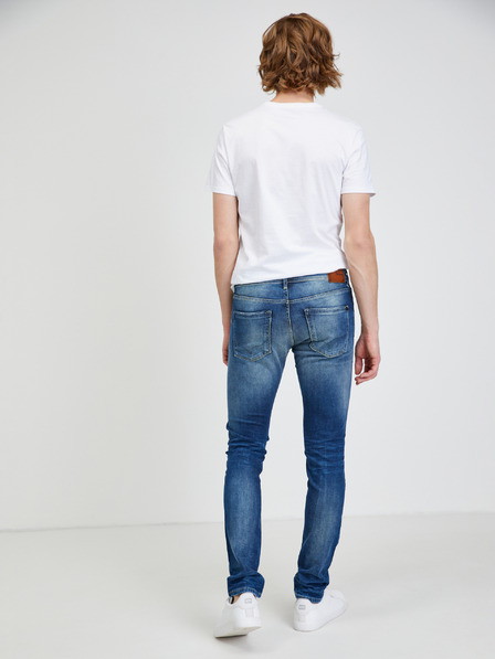 Pepe Jeans Dunkelblaue Herrenjeans in schmaler Passform Pepe Jeans Stanley