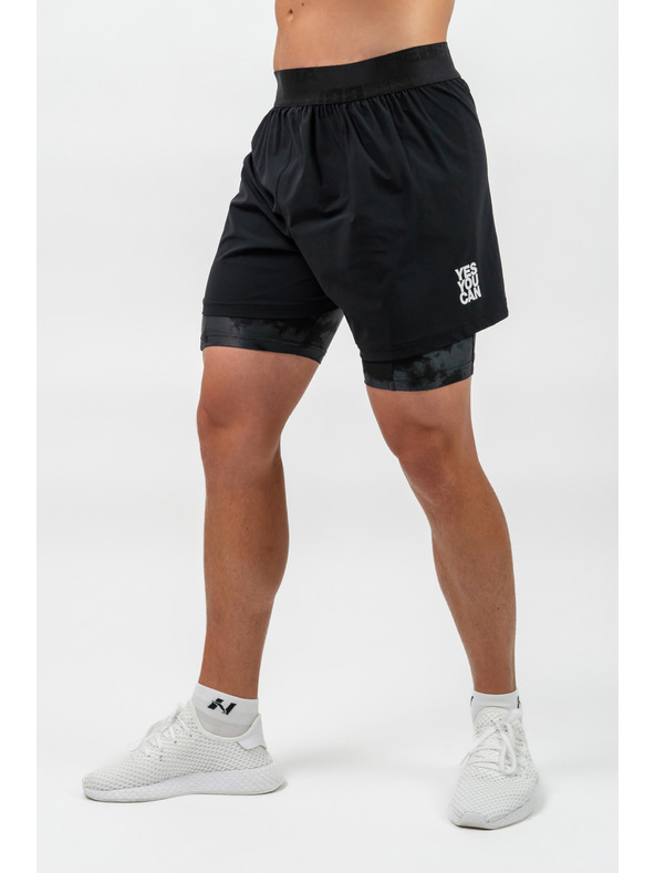 Nebbia 2in1-Kompressionsshorts mit Handytaschen PERFORMANCE 335 M,schwarz