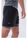 Nebbia Doppellagige Shorts mit Handytaschen 318 M,grau