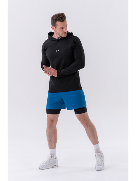 Nebbia Doppellagige Shorts mit Handytaschen 318 M,grau