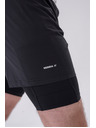Nebbia Doppellagige Shorts mit Handytaschen 318 M,grau