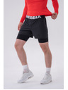 Nebbia Doppellagige Shorts mit Handytaschen 318 M,grau