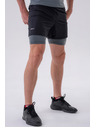 Nebbia Doppellagige Shorts mit Handytaschen 318 M,grau