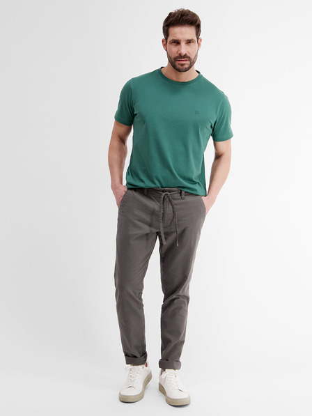 LERROS Graue Chino-Hose für Herren mit Leinen LERROS