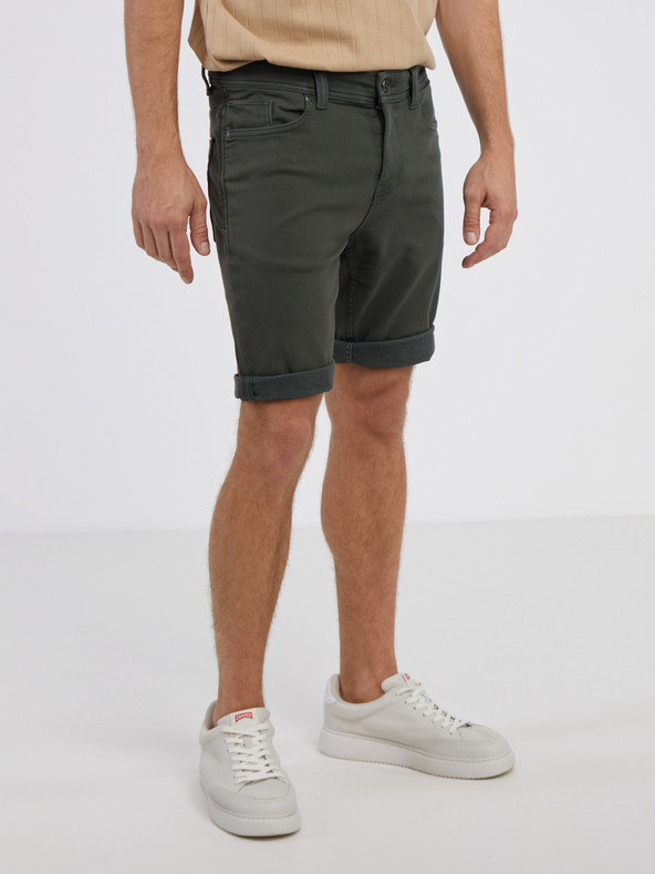 LERROS Khakifarbene Denim-Shorts für Herren LERROS
