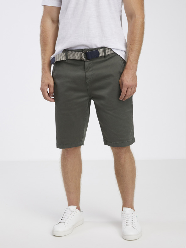 LERROS Dunkelgrüne Herren-Shorts LERROS