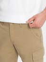 Ombre Clothing Einfarbige Herren-Cargo-Shorts mit Cargotaschen - Sand V1 OM-SRCG-0133 Ombre Clothing
