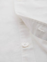 Ombre Clothing Herren Kurzarmhemd mit kubanischem Kragen weiß Ombre Clothing