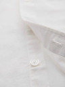 Ombre Clothing Herren Kurzarmhemd mit kubanischem Kragen weiß Ombre Clothing
