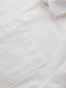 Ombre Clothing Herren Kurzarmhemd mit kubanischem Kragen weiß Ombre Clothing