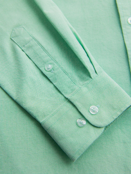 Ombre Clothing Herrenhemd aus Baumwolle in Pastellfarben - mint Ombre Clothing
