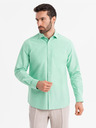 Ombre Clothing Herrenhemd aus Baumwolle in Pastellfarben - mint Ombre Clothing