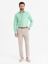 Ombre Clothing Herrenhemd aus Baumwolle in Pastellfarben - mint Ombre Clothing