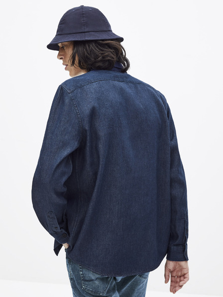 Celio Dunkelblaues Jeanshemd Celio Sawork