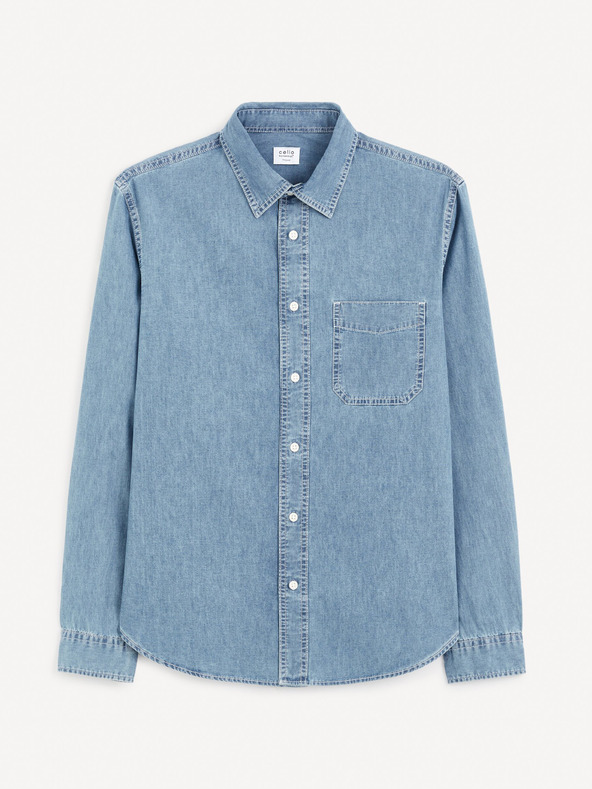 Celio Blaues Herren-Jeanshemd Celio Gagusti1