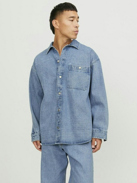 Jack & Jones Blaues Herren Jack & Jones Santorini Denim Top Hemd