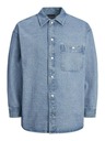 Jack & Jones Blaues Herren Jack & Jones Santorini Denim Top Hemd