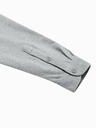 Ombre Clothing Herren-Langarmhemd K542 - Grau