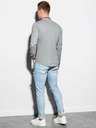 Ombre Clothing Herren-Langarmhemd K542 - Grau