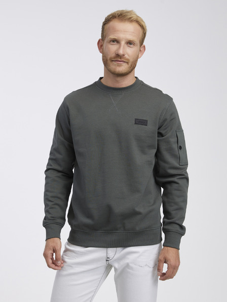 LERROS Dunkelgraues Herren-Sweatshirt LERROS