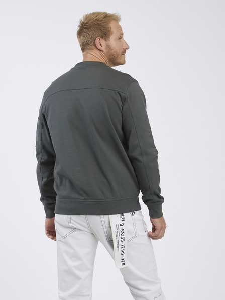 LERROS Dunkelgraues Herren-Sweatshirt LERROS