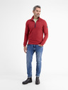 LERROS Rotes Herren-Basic-Sweatshirt LERROS