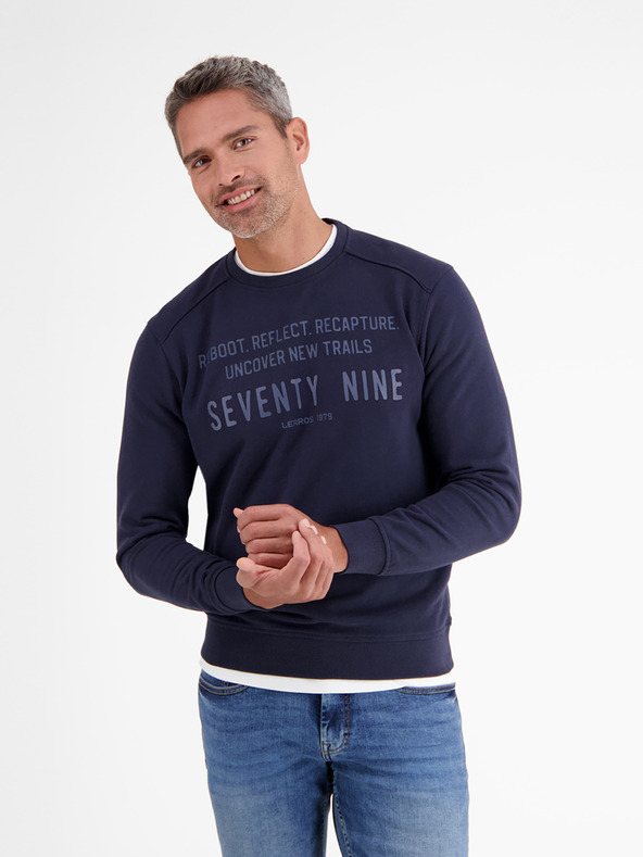 LERROS Dunkelblaues Sweatshirt für Herren LERROS