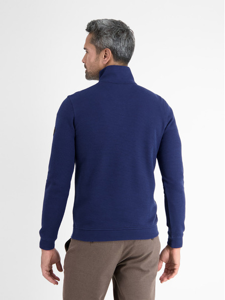 LERROS Dunkelblaues Herren-Basic-Sweatshirt LERROS