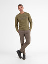 LERROS Khakifarbenes Herren-Sweatshirt LERROS