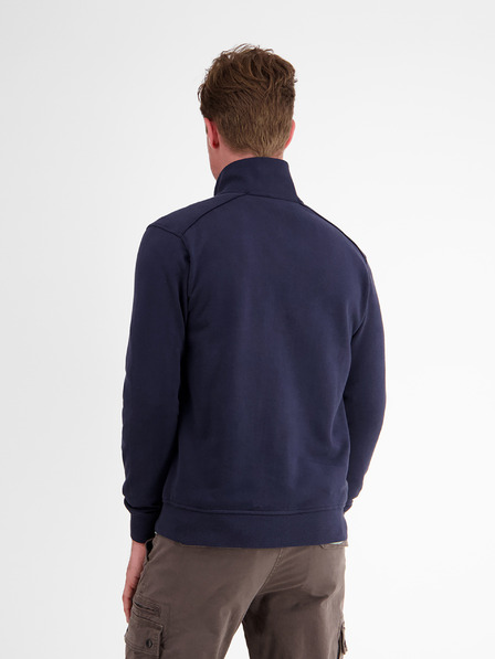 LERROS Dunkelblaues Herren-Sweatshirt mit Reißverschluss LERROS