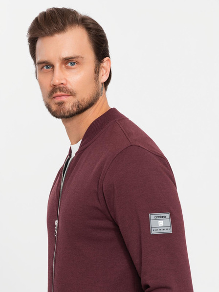 Ombre Clothing Herren Strickpullover mit Struktur und Kragen - graphit melange V1 OM-SSNZ-0149 Ombre Clothing
