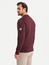 Ombre Clothing Herren Strickpullover mit Struktur und Kragen - graphit melange V1 OM-SSNZ-0149 Ombre Clothing