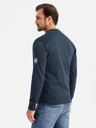 Ombre Clothing Herren Strickpullover mit Struktur und Kragen - graphit melange V1 OM-SSNZ-0149 Ombre Clothing