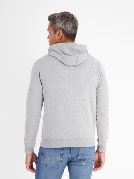 LERROS Grauer Herren-Kapuzenpullover LERROS