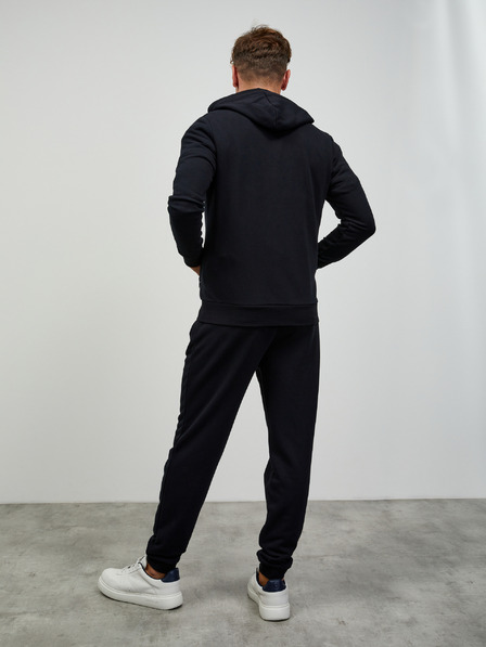 ZOOT.lab Schwarzes Herren-Basic-Kapuzen-Sweatshirt mit Reißverschluss ZOOT.lab Ralph