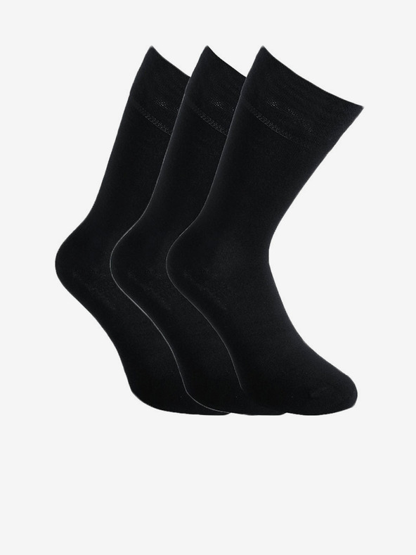 Styx 3PACK Styx High Bamboo Socken Schwarz