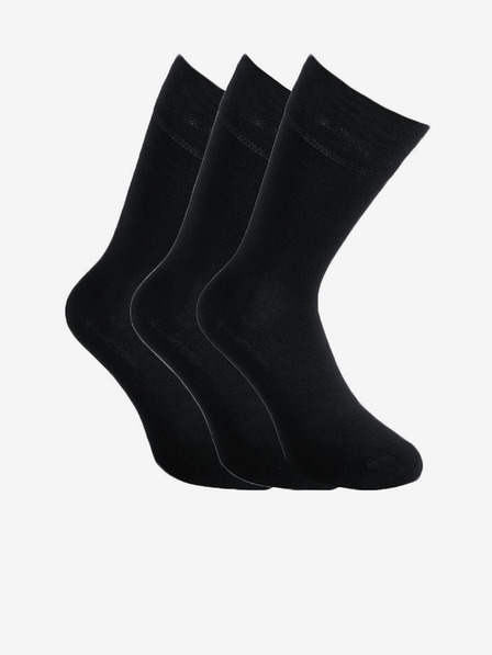 Styx 3PACK Styx High Bamboo Socken Schwarz