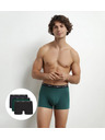 DIM Herren Boxershorts 3 Stück - dunkelgrün - blau - schwarz