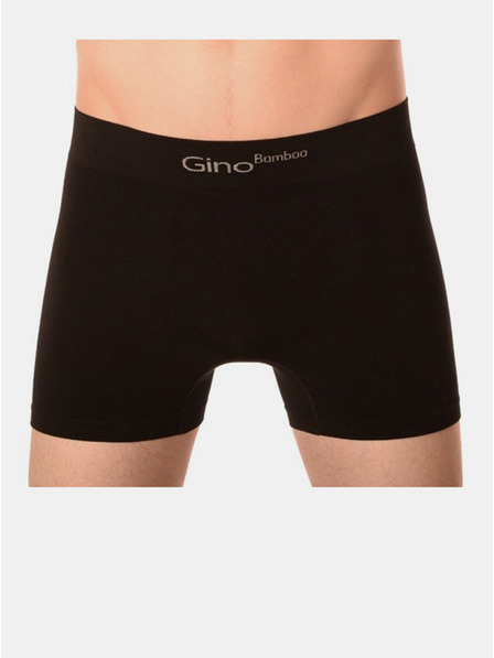 gino Gino Seamless Bamboo Boxershorts für Männer Schwarz
