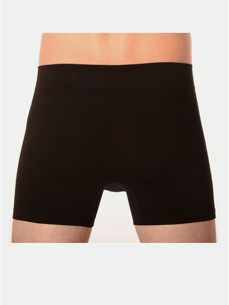 gino Gino Seamless Bamboo Boxershorts für Männer Schwarz