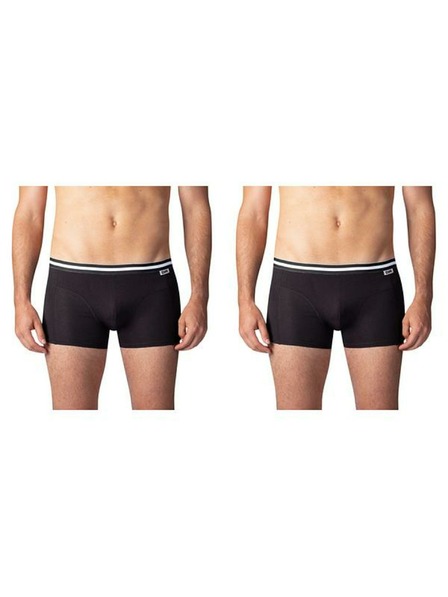 Bellinda Doppelpack Baumwoll-Boxershorts - Schwarz